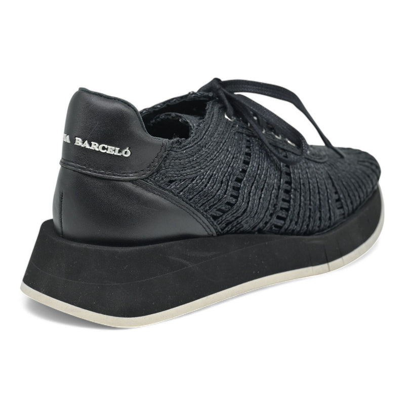 Paloma Barcelo Cholet Sneakers με Ψάθα - Μαύρο