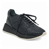 Paloma Barcelo Cholet Sneakers με Ψάθα - Μαύρο
