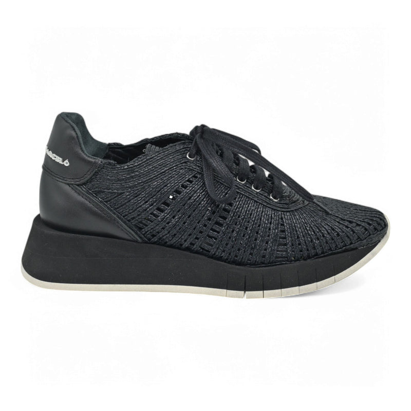 Paloma Barcelo Cholet Sneakers με Ψάθα - Μαύρο