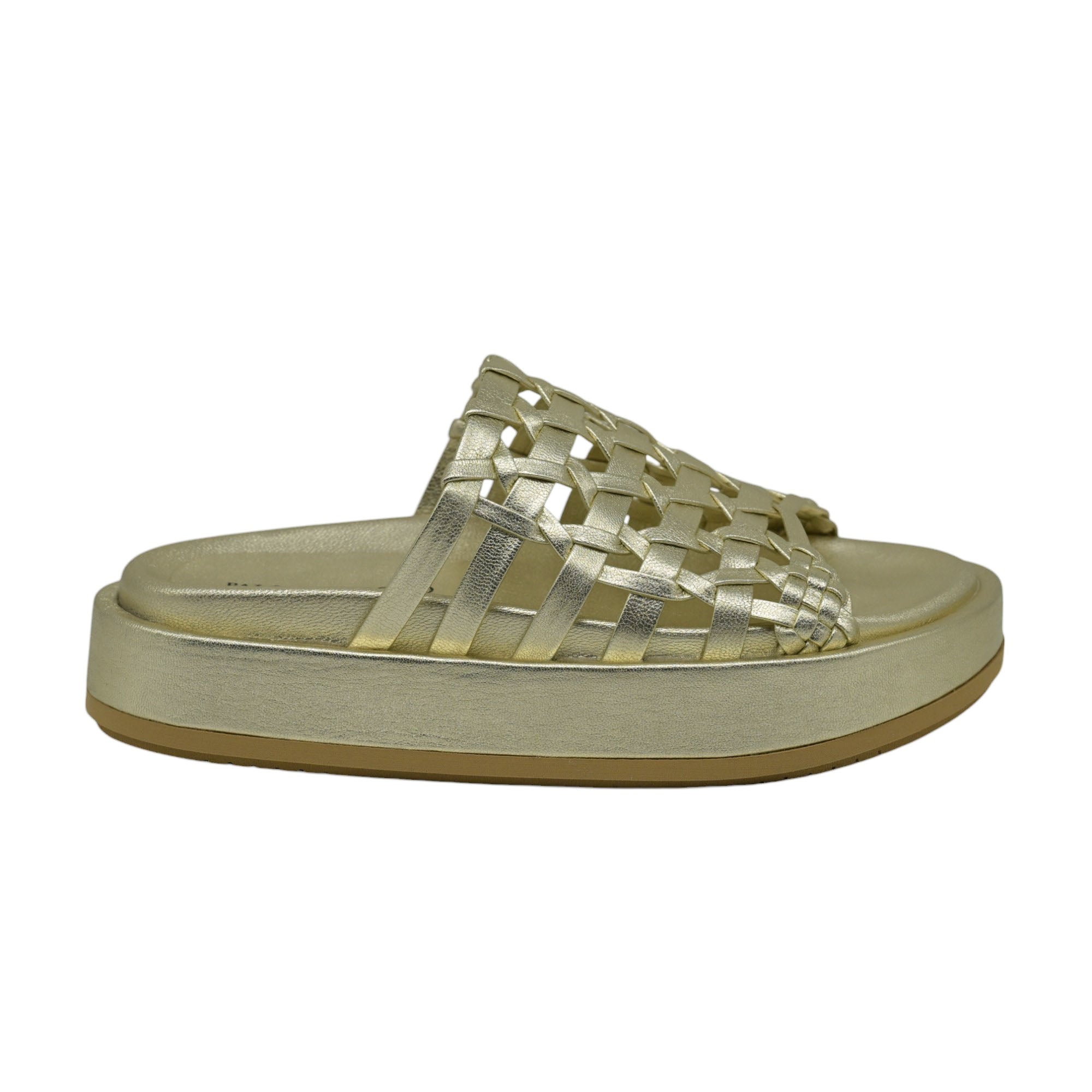 Paloma Barcelo Nadira Flatform Slides - Champagne