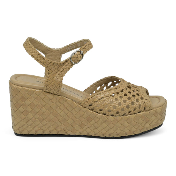 Pons Quintana 10283 Πλατφόρμες Πλεκτές - Taupe