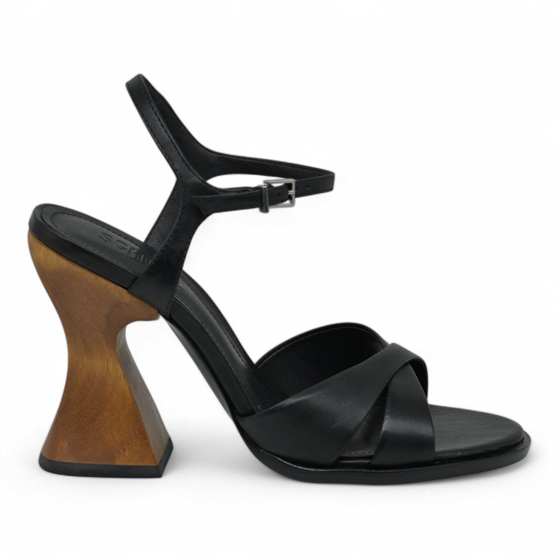 Schutz 22140 Πέδιλα με Ξύλινο Τακούνι - Μαύρο