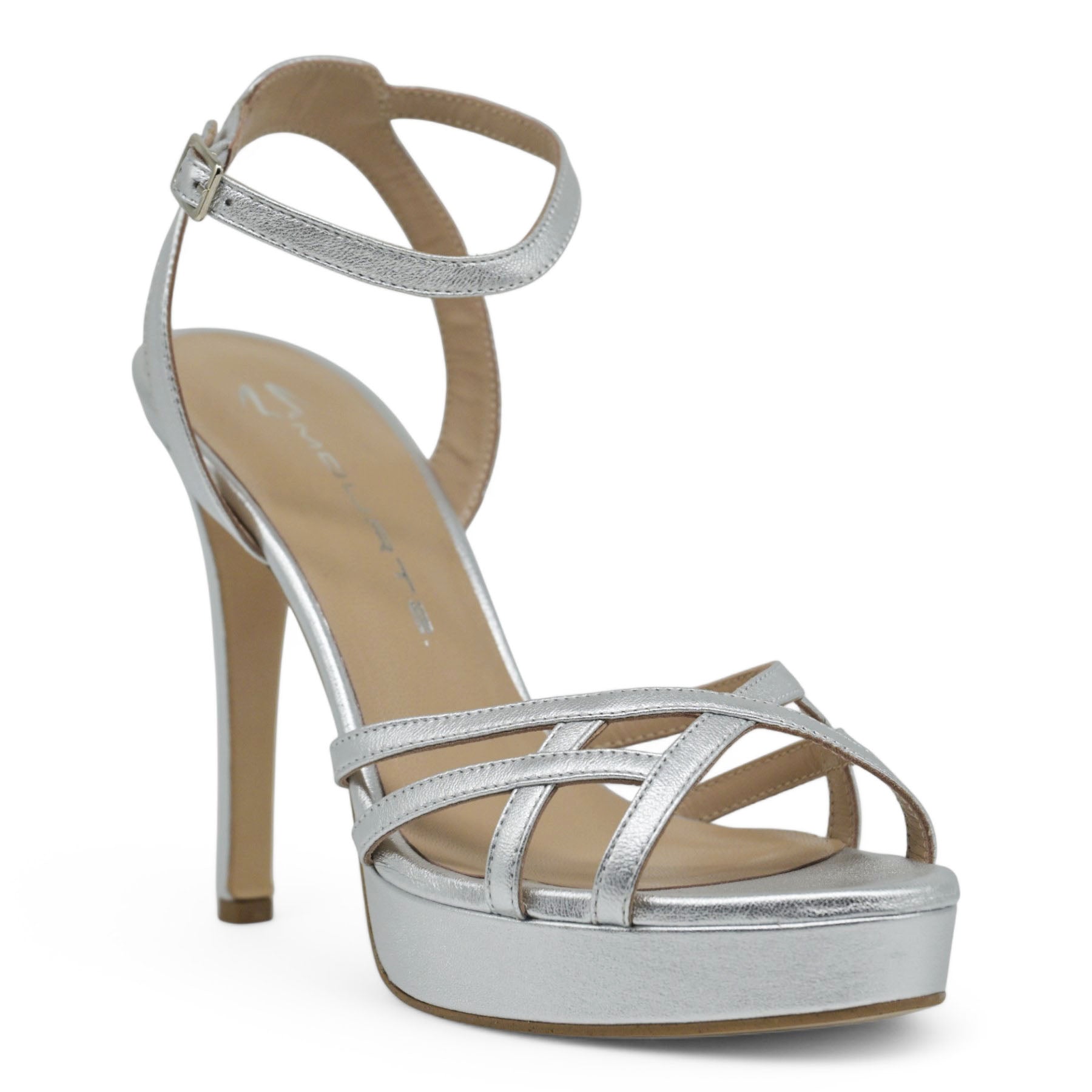 Schutz 860F27 Μεταλλικό Ψιλό Πέδιλο με Φιάπα - Ασημί