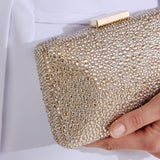 Twenty Fourhaitch Niger Τσάντα Clutch με Κρύσταλλα - Χρυσό
