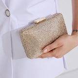 Twenty Fourhaitch Niger Τσάντα Clutch με Κρύσταλλα - Χρυσό