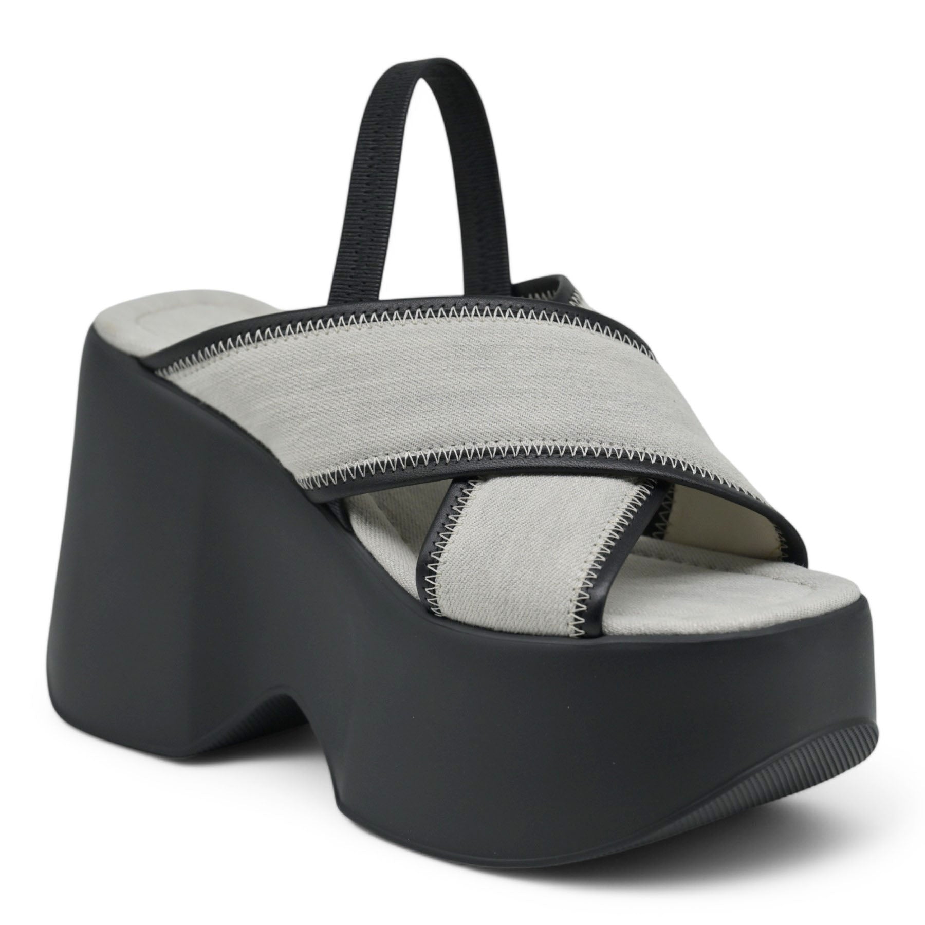 VIC MATIE 3160 Πλατφόρμες Χιαστί - Light Grey