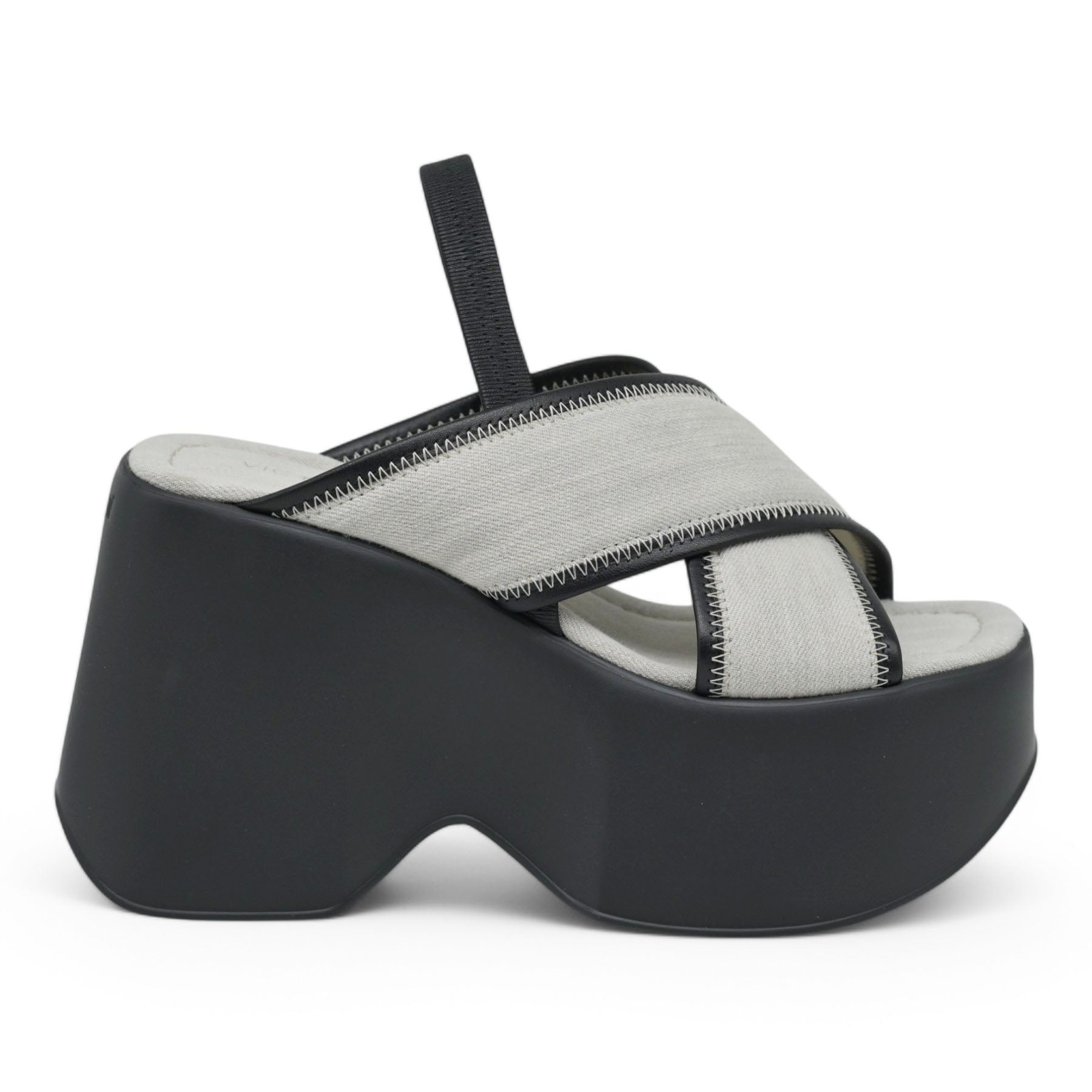 VIC MATIE 3160 Πλατφόρμες Χιαστί - Light Grey