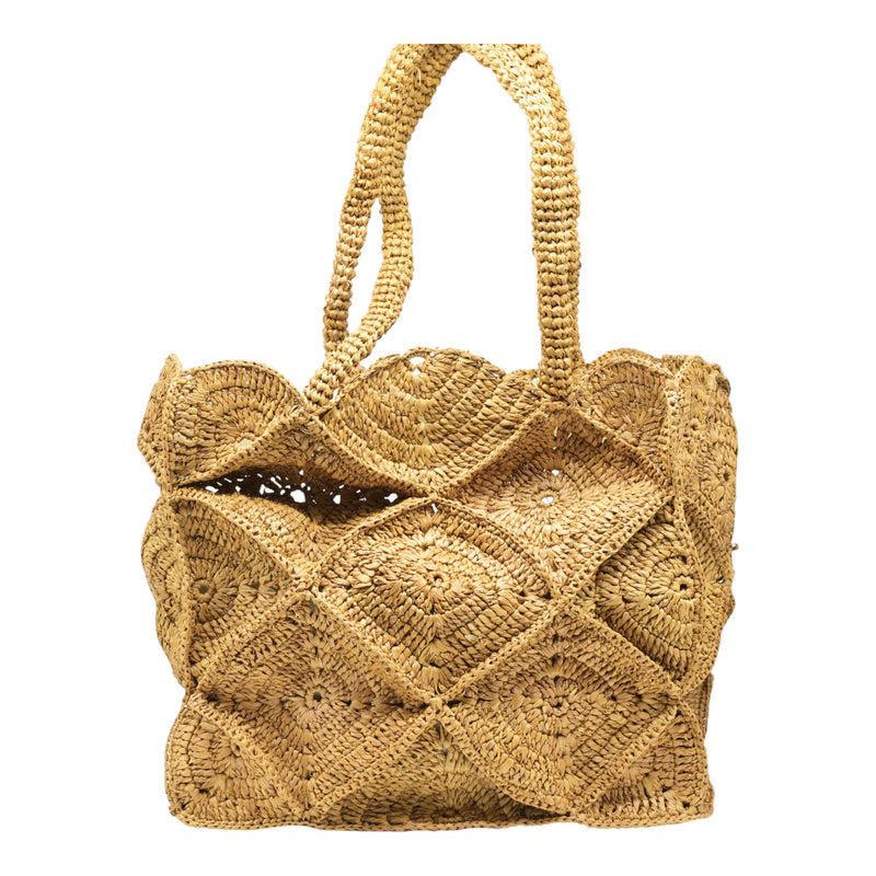 ViaMailBag MILO Crochet Raffia Τσάντα - Κάμελ