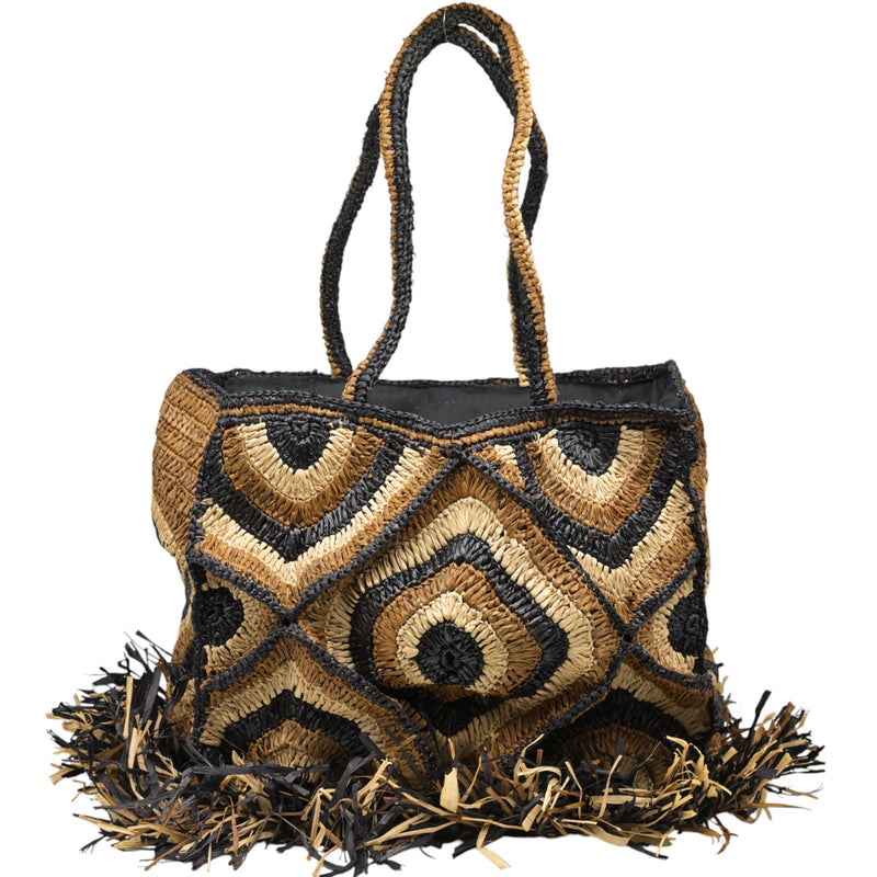 ViaMailBag Paxos Crochet Raffia Τσάντα - Ταμπά
