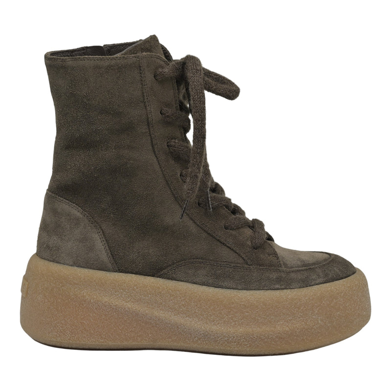Vic Matie 4104 Μποτάκια Δίπατα με Κορδόνια - Καφέ Σουέντ