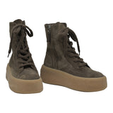 Vic Matie 4104 Μποτάκια Δίπατα με Κορδόνια - Καφέ Σουέντ