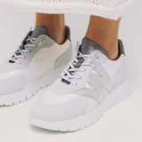 Wonders 2464 Sneakers με W - Άσπρο με Ασημί