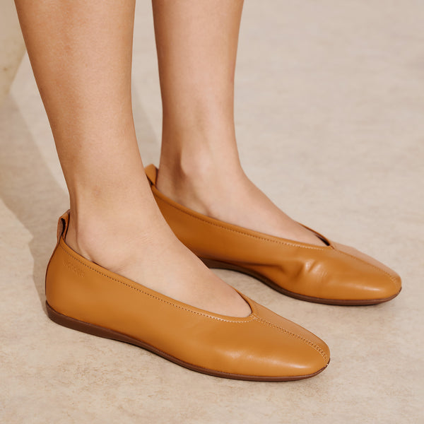 Wonders 8661 Δερμάτινες Flat Μπαλαρίνες - Cuero