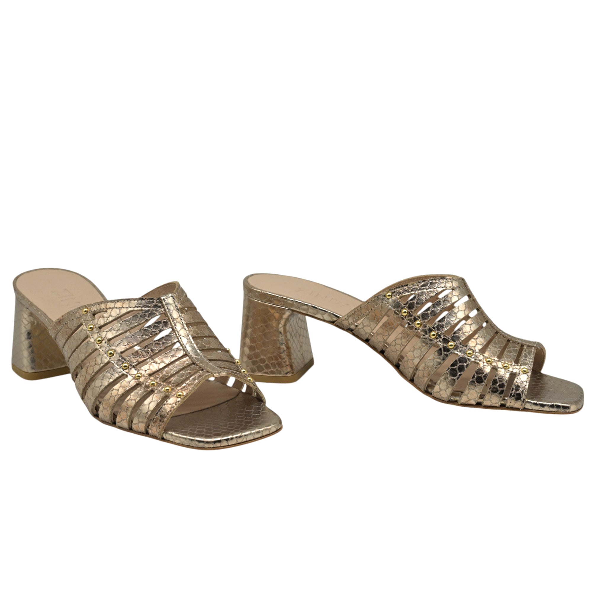 Zinda 3058 Πέδιλα Slip On - Χρυσό Sand