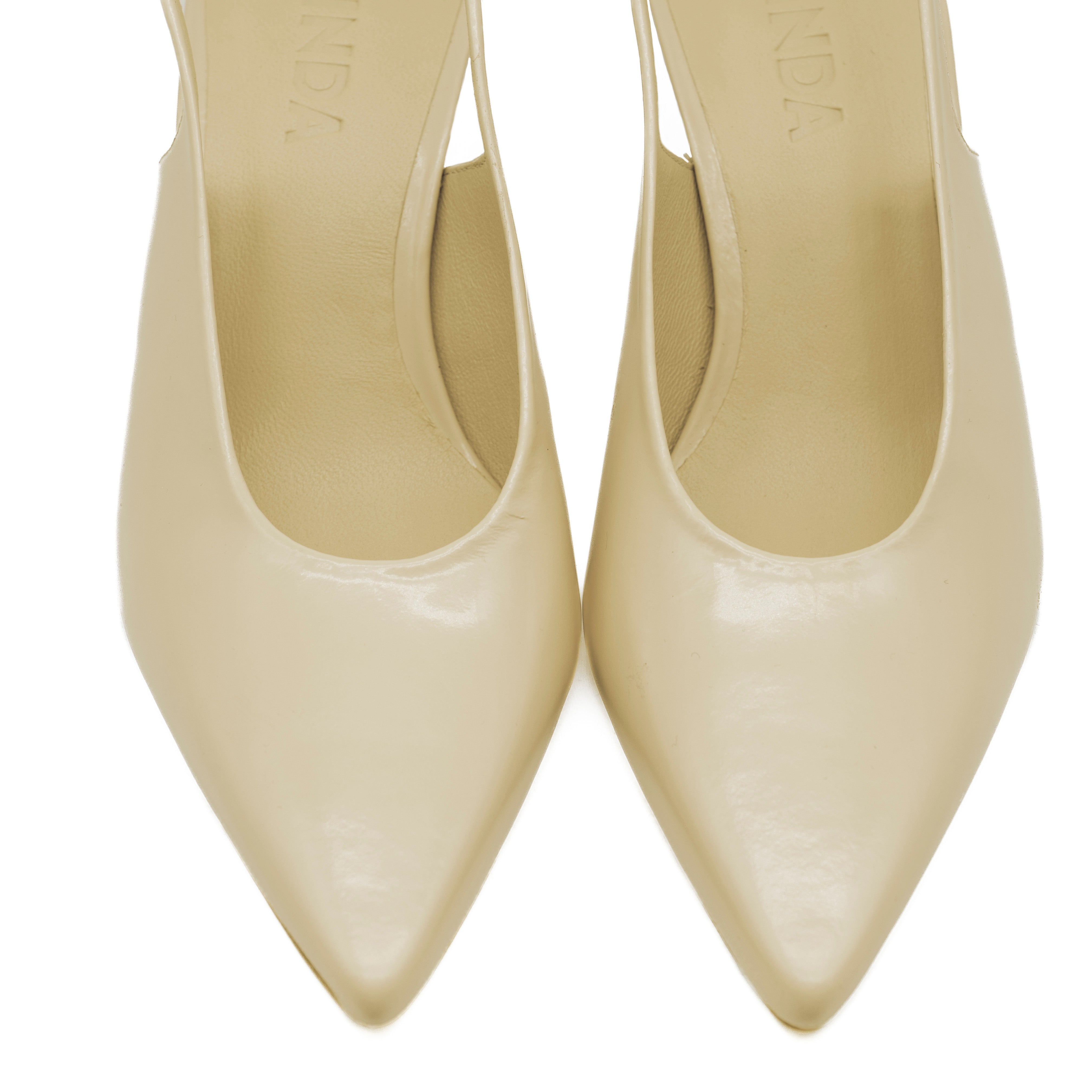 Zinda 3109 Slingback Μυτερές Γόβες - Nude