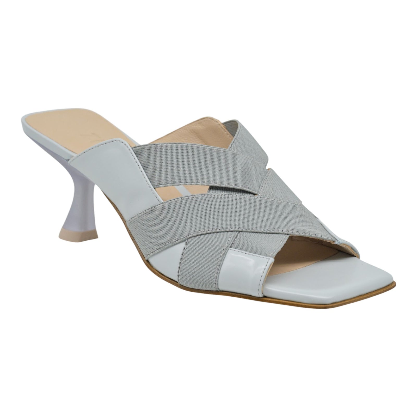 Zinda 3166 Mule με Λάστιχα - Light Grey – galleria di scarpe