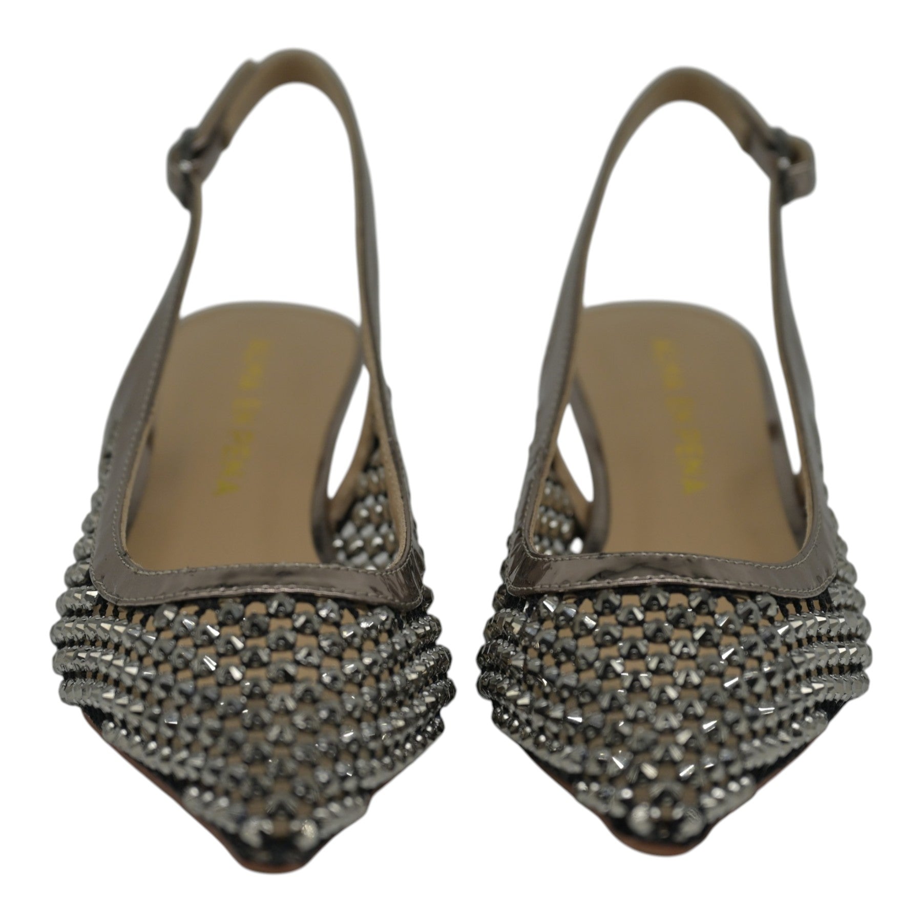 Alma en Pena 502 Γοβάκια Slingback με Στρας - Pewter