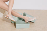 Slingback Μπαλαρίνες με Αγκράφα Κρύσταλλο - Ice