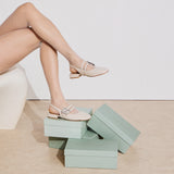 Slingback Μπαλαρίνες με Αγκράφα Κρύσταλλο - Ice