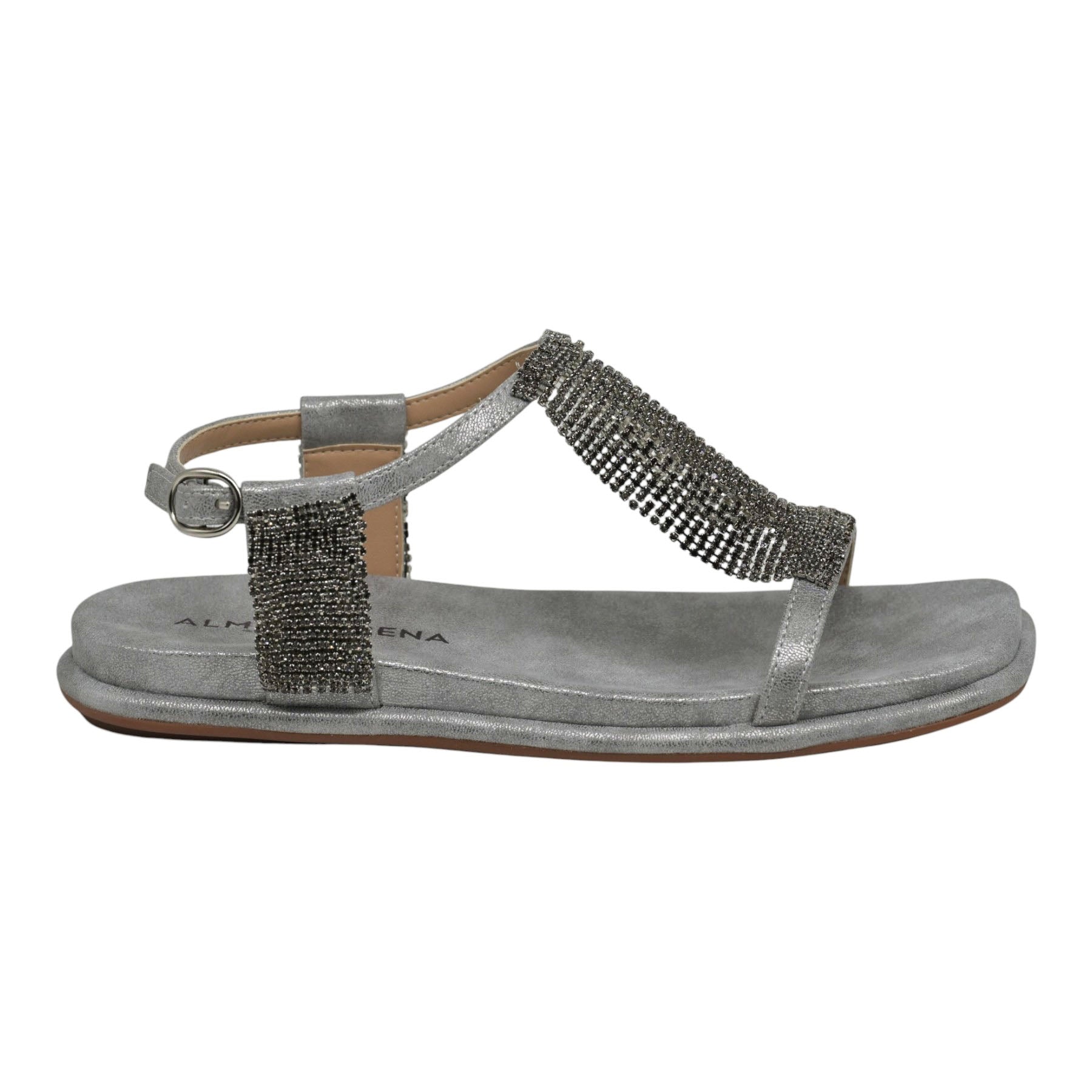 Alma en Pena 510 Πέδιλα Φλατ με Στρας - Pewter