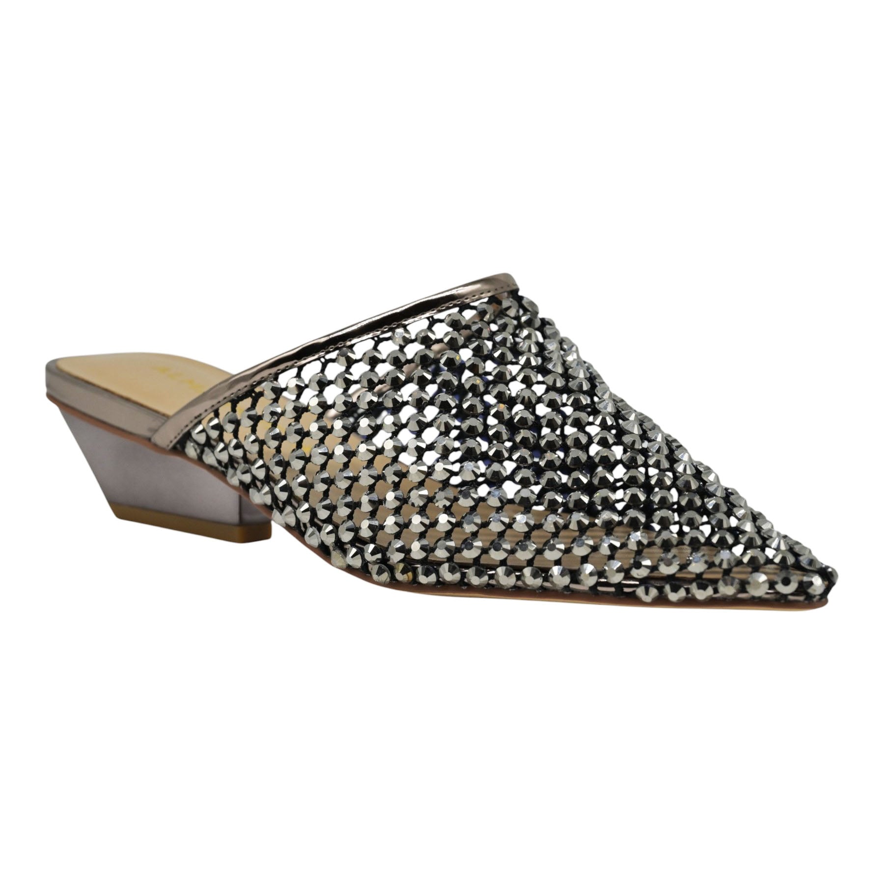 Alma en Pena 756 Mules Διάτρητα με Στρας - Pewter