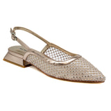 Alma en Pena 374 Slingback Μυτερές Μπαλαρίνες με Στρας - Bronce