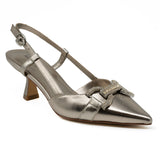 Alma en Pena 298 Slingback Μυτερές Γόβες με Στρας - Bronce