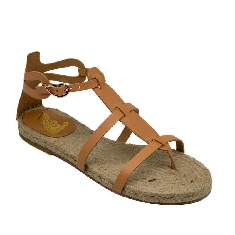 Ancient Greek Sandals Delos Κλασικά Σανδάλια Εσπαντρίγιες - Natural