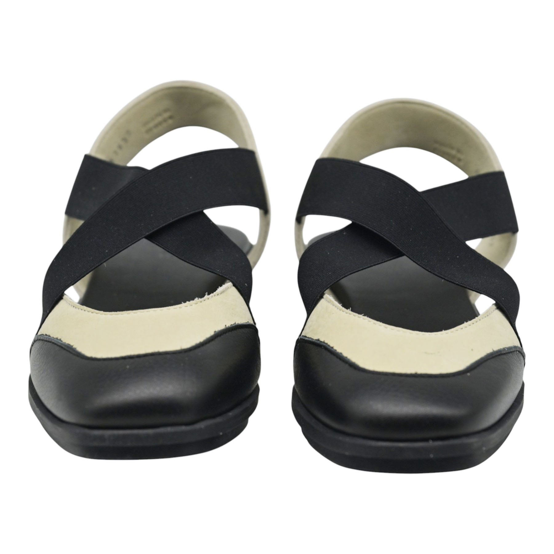 Arche Dinaby Μπαλαρίνες Slingback Χιαστί - Noir/Faience