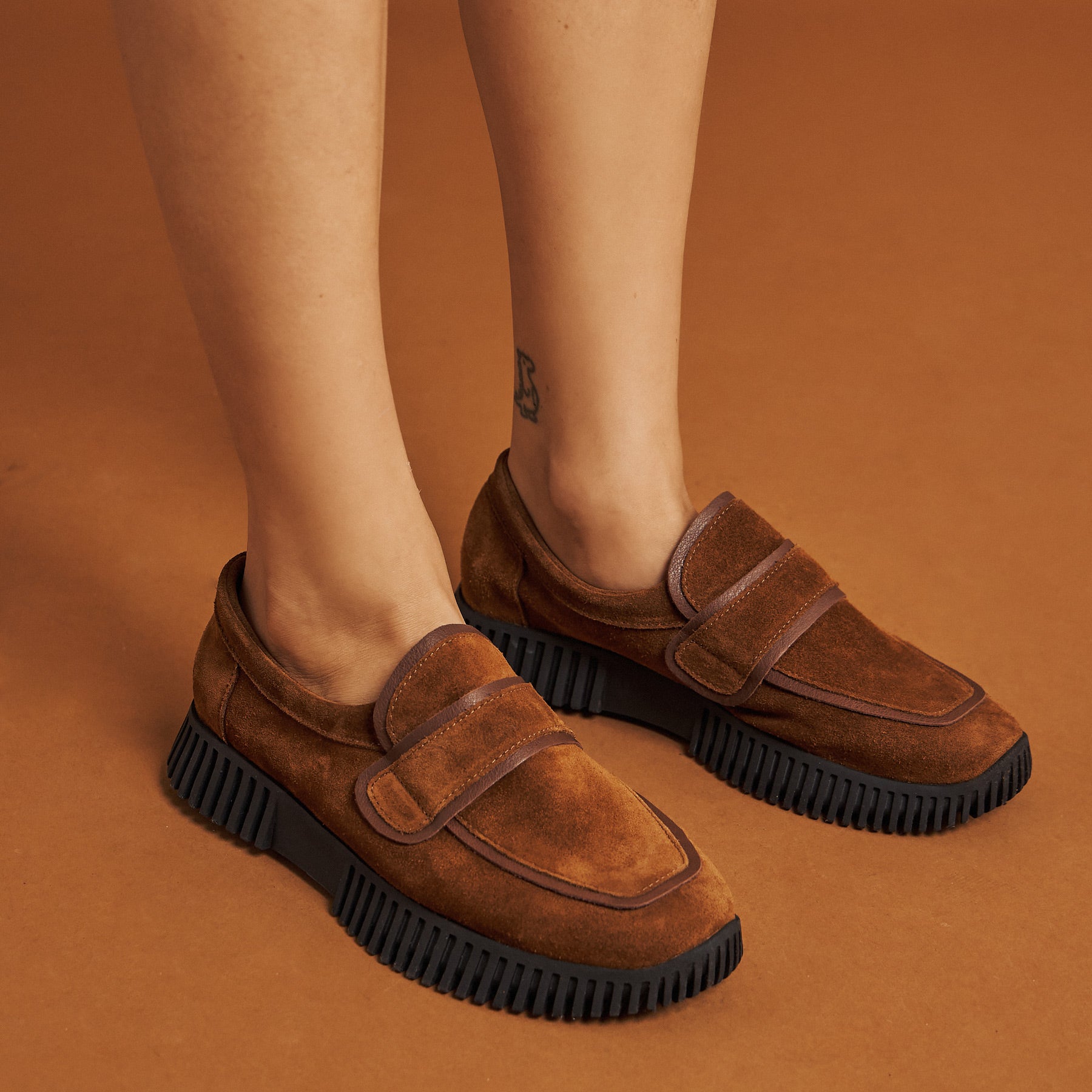 Arche Havock Loafers με Ανάγλυφη Σόλα - Cognac Hazel