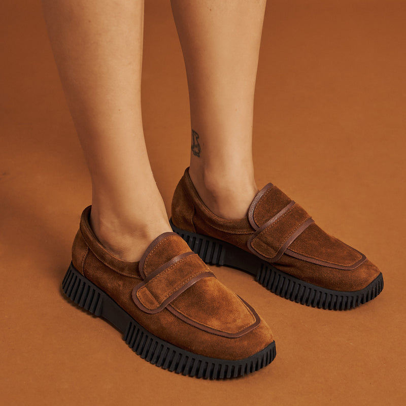 Arche Havock Loafers με Ανάγλυφη Σόλα - Cognac Hazel