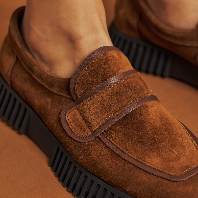 Arche Havock Loafers με Ανάγλυφη Σόλα - Cognac Hazel