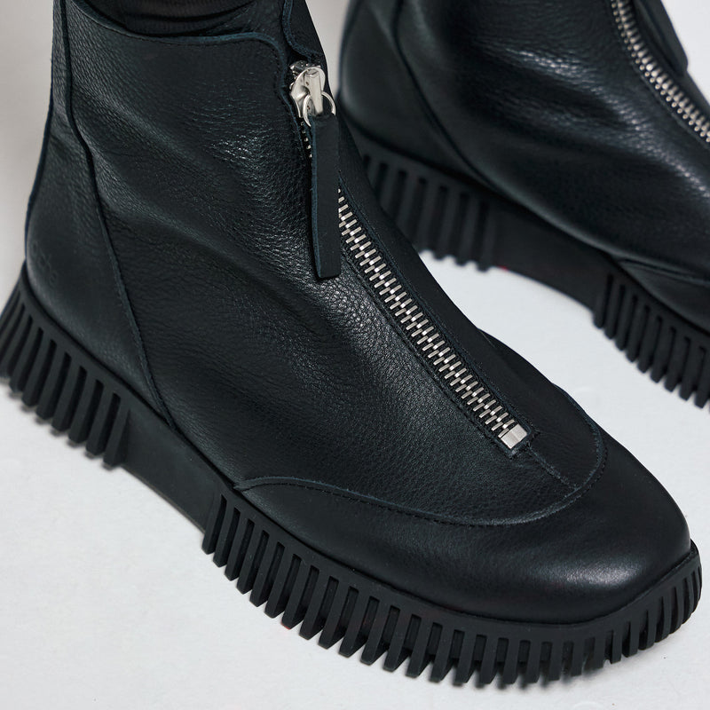 Arche Havzip Μποτάκια Αστραγάλου με Φερμουάρ - Noir