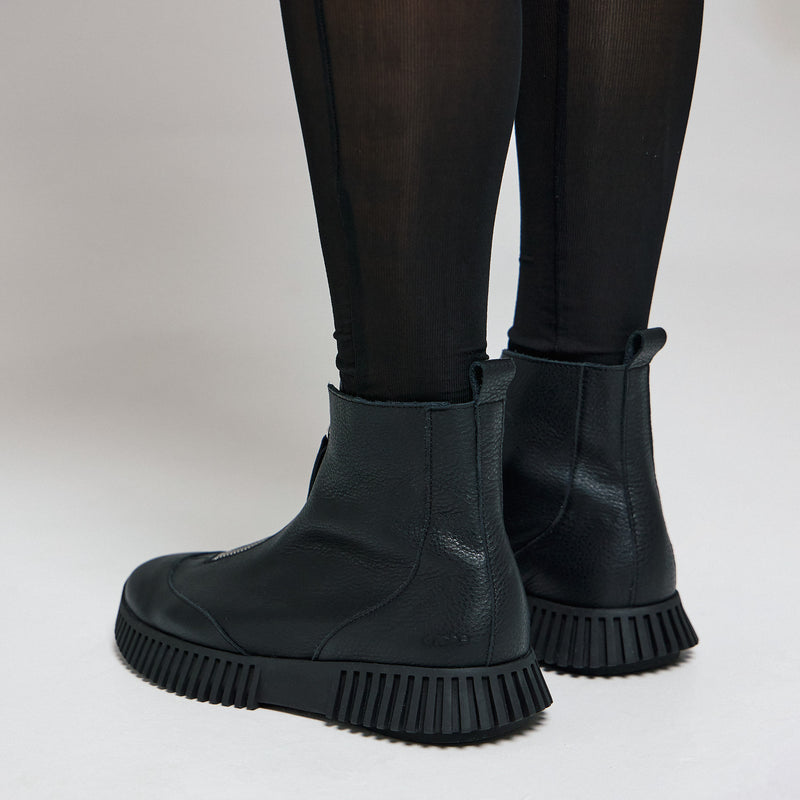 Arche Havzip Μποτάκια Αστραγάλου με Φερμουάρ - Noir