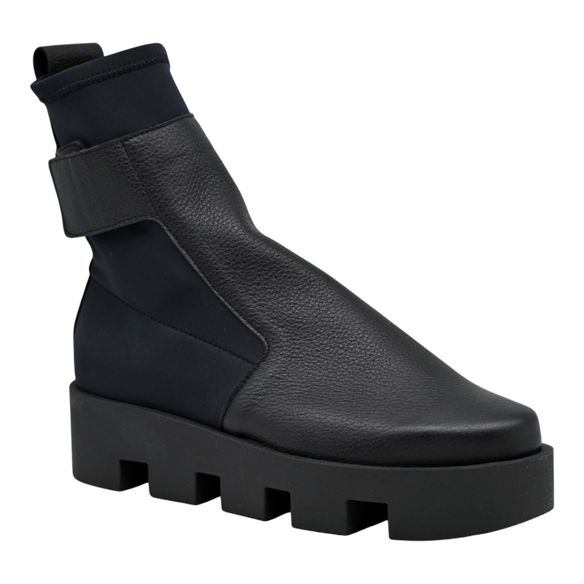 Arche Treeck Μποτάκια με Chunky Σόλα και Velcro - Noir