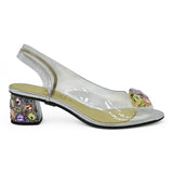 Azurée Muka Slingback Διάφανα Γοβάκια με Κρύσταλλα - Multi