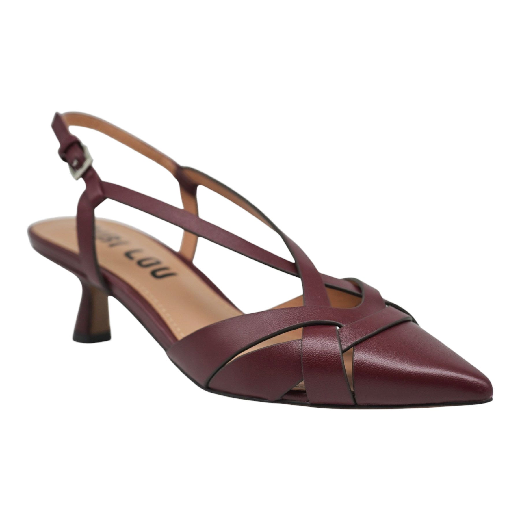 Bibi Lou 633 Γοβάκια Slingback Μυτερά - Μπορντό