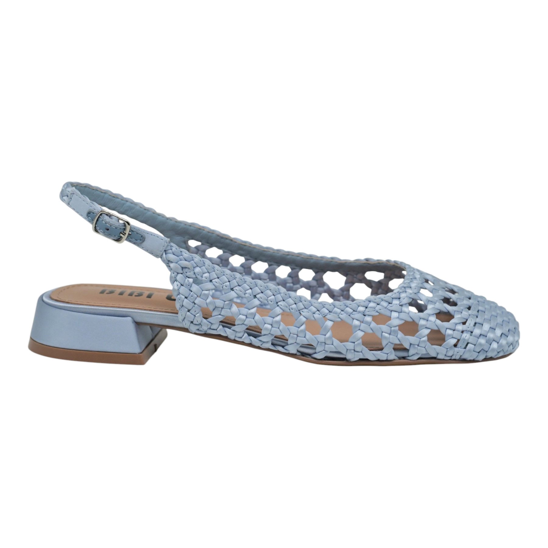 Bibi Lou 701 Μπαλαρίνες Slingback Πλεκτες - Sky Σατέν
