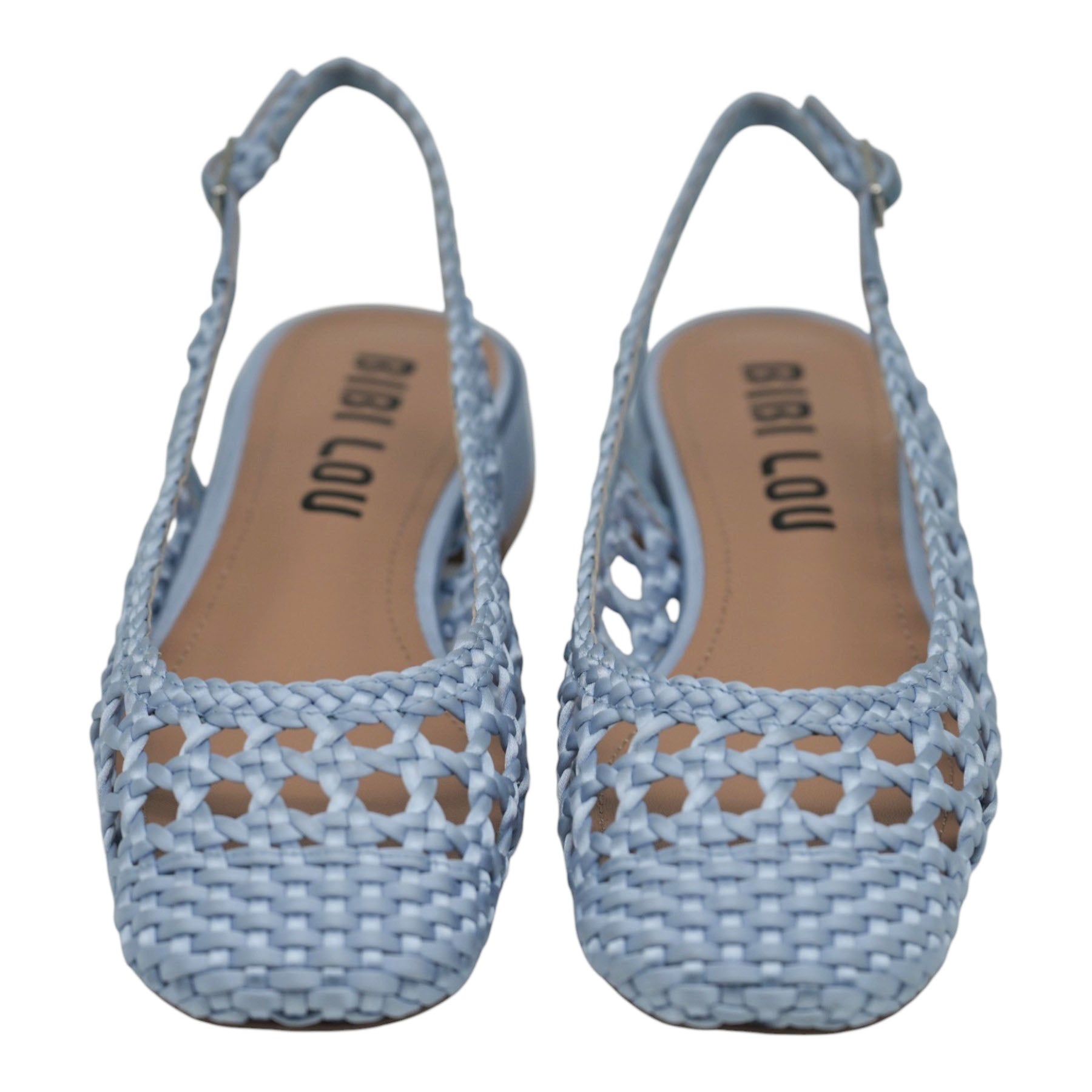 Bibi Lou 701 Μπαλαρίνες Slingback Πλεκτες - Sky Σατέν