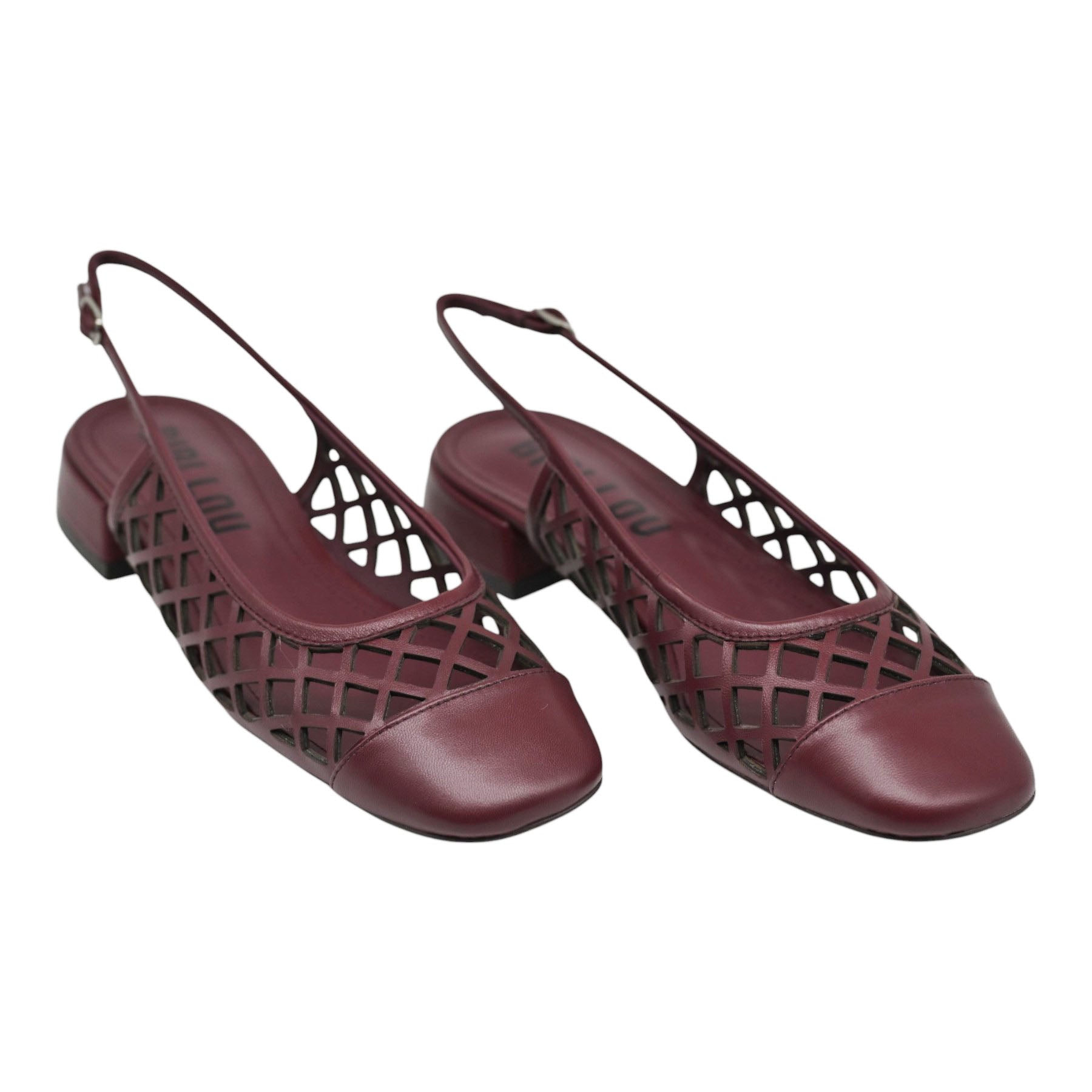 Bibi Lou 740 Μπαλαρίνες Slingback Διάτρητες - Μπορντό