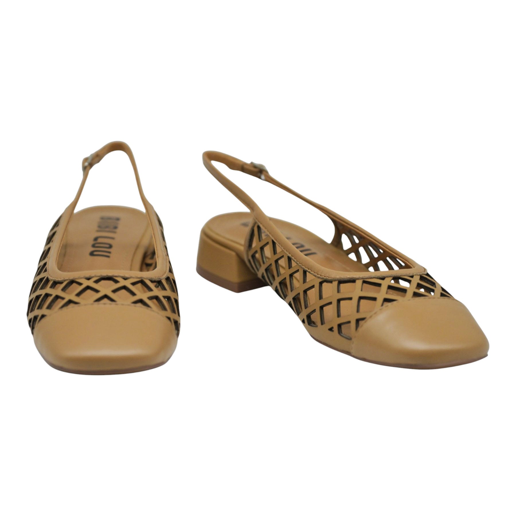 Bibi Lou 740 Μπαλαρίνες Slingback Διάτρητες - Κάμελ