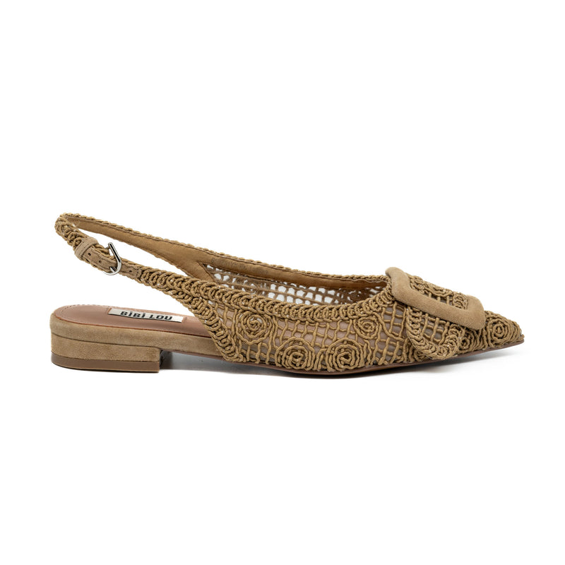 Bibi Lou 650 Slingback Μυτερές Μπαλαρίνες - Κάμελ