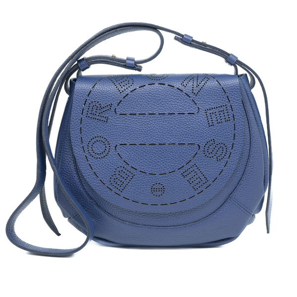 Τσάντα Crossbody με Laser Cut - Μπλε