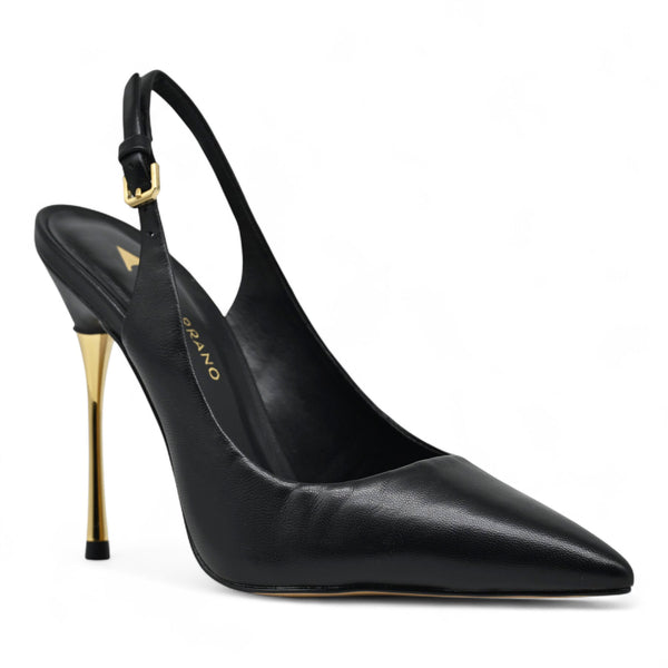 Carrano 151286 Γόβες Στιλέτο Slingback Μυτερές - Μαύρο