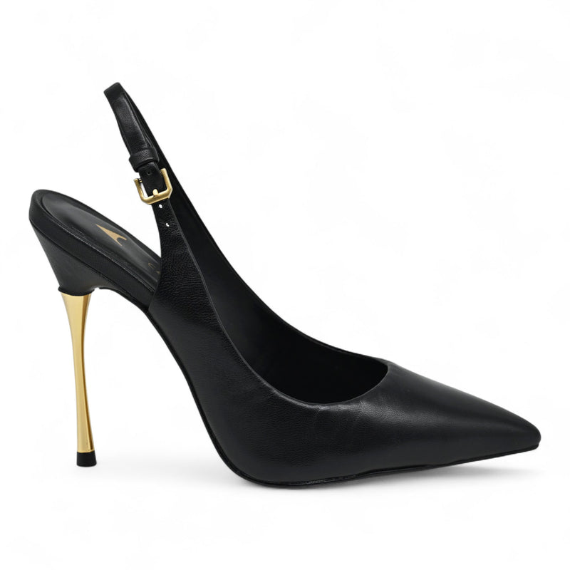 Carrano 151286 Γόβες Στιλέτο Slingback Μυτερές - Μαύρο
