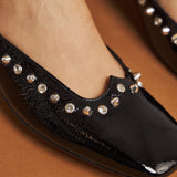 Γοβάκια με Μπαρέτα - Μαύρο Λουστρίν