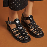 Παπούτσια Fisherman - Μαύρο Λουστρίν