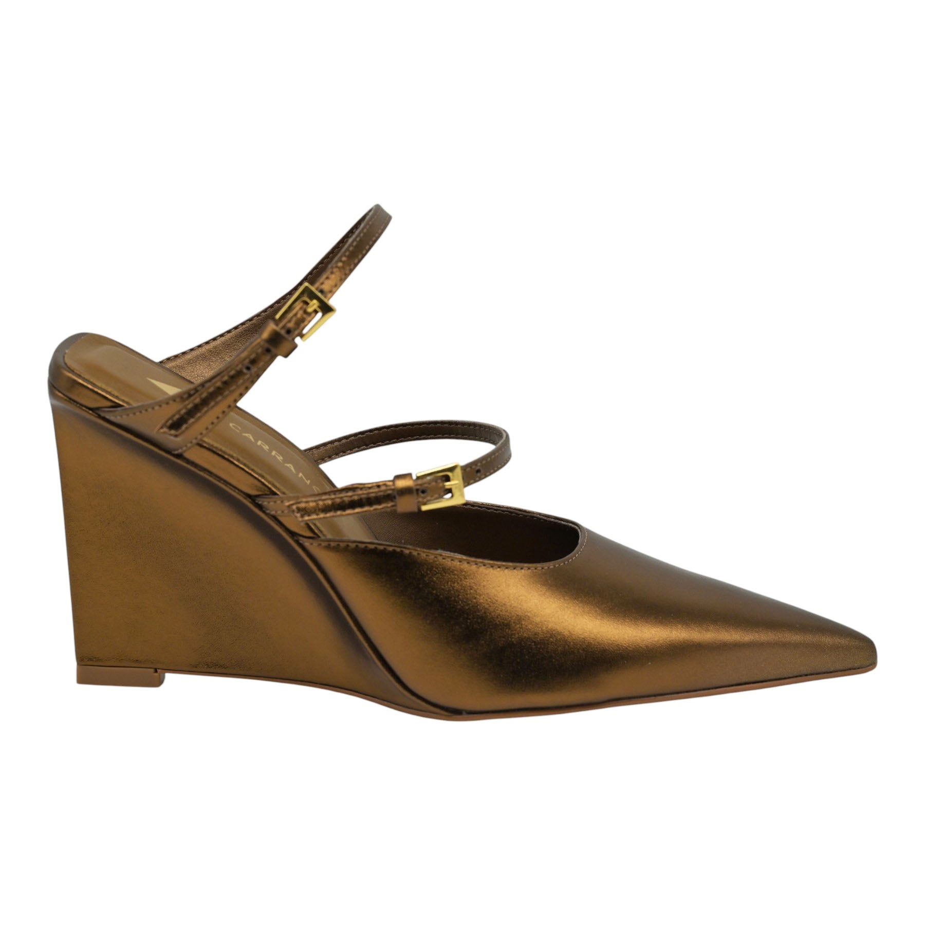 Carrano 930005 Mules Μυτερά με Λουράκια - Bronze