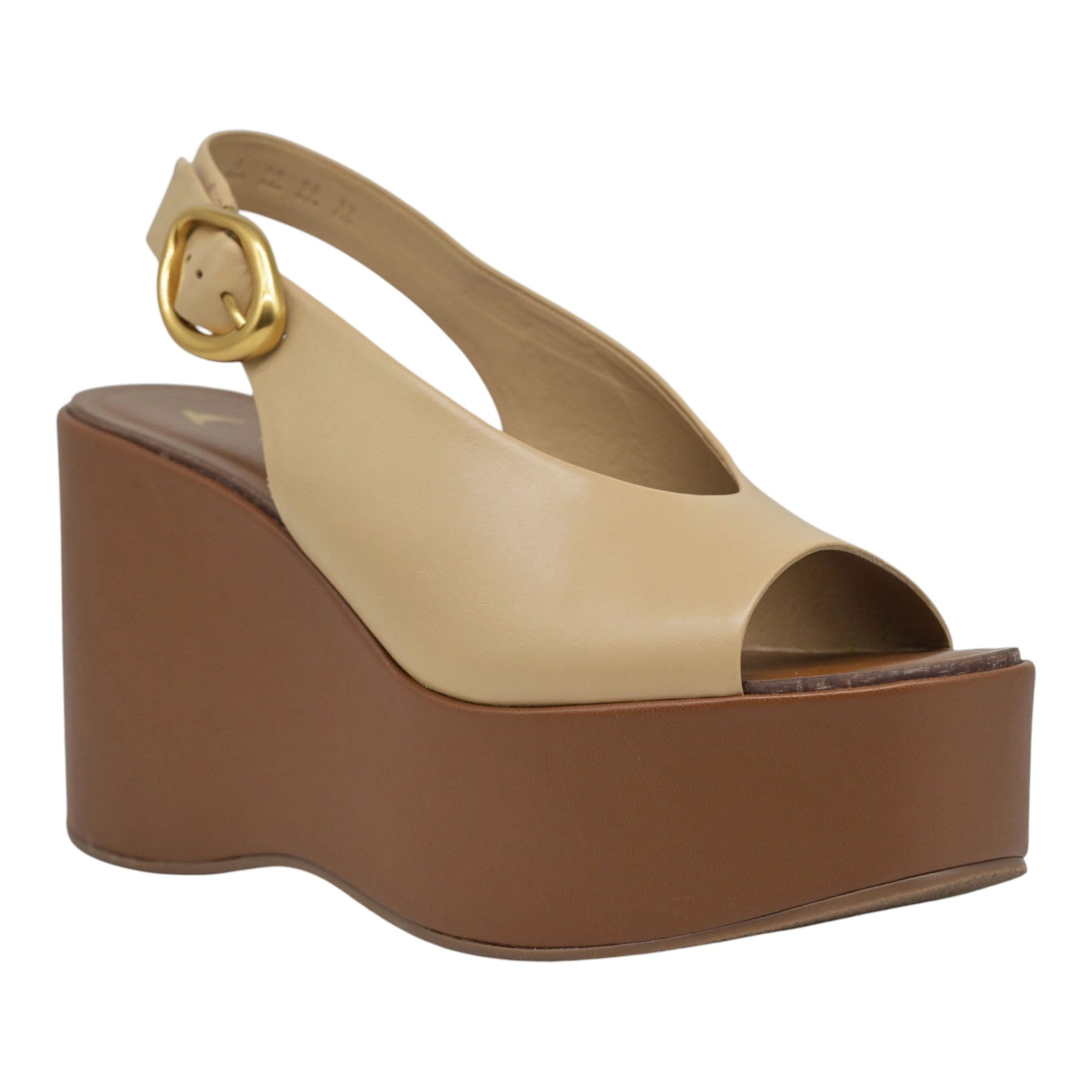 Carrano 949003 Πλατφόρμες Slingback με Αγκράφα - Μπεζ