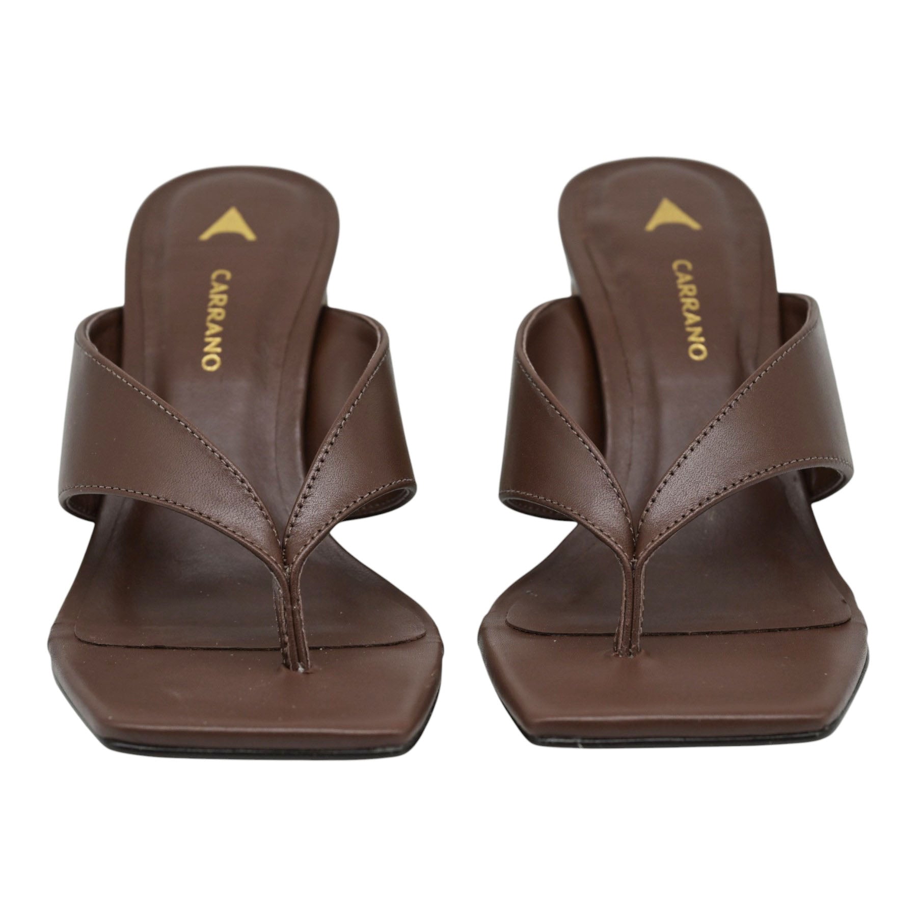 Carrano 960005 Mules με Διχάλα και Καρέ Μύτη - Καφέ
